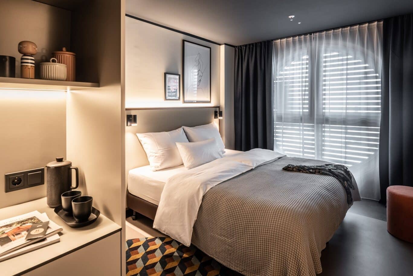 Double Bed In A Room