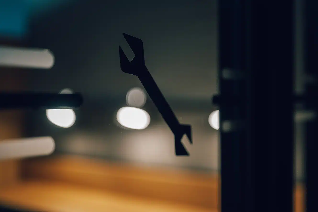 Detail-Ansicht innerhalb der hoteleigenen Fahrrad-Werkstatt